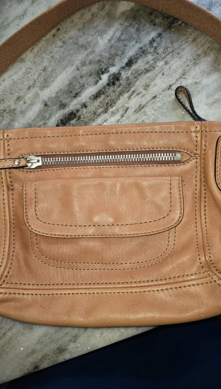 Fossil Cognac Leather Bag